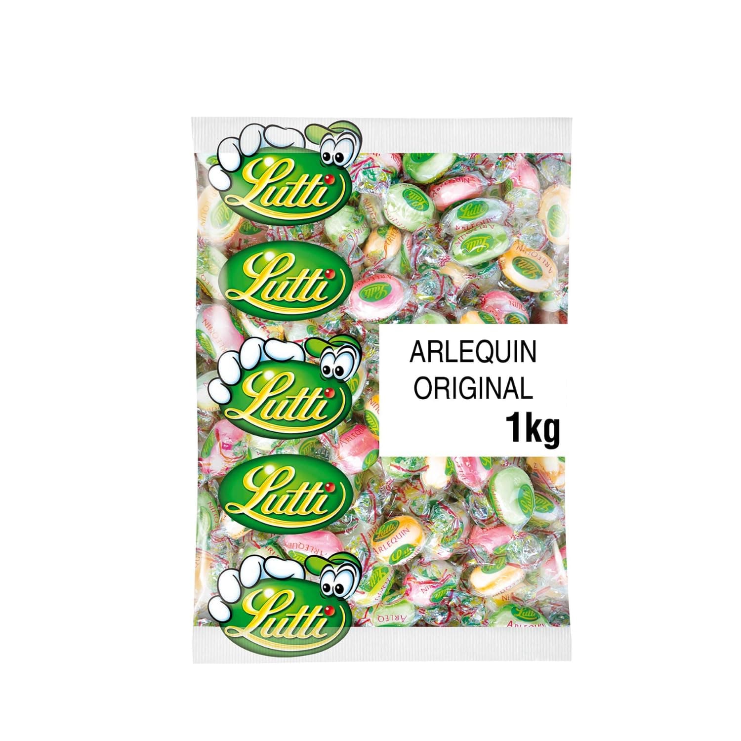 Bonbon acidulé Arlequin LUTTI - Populaire parmi Enfants - Pomasacremasier 1 kg