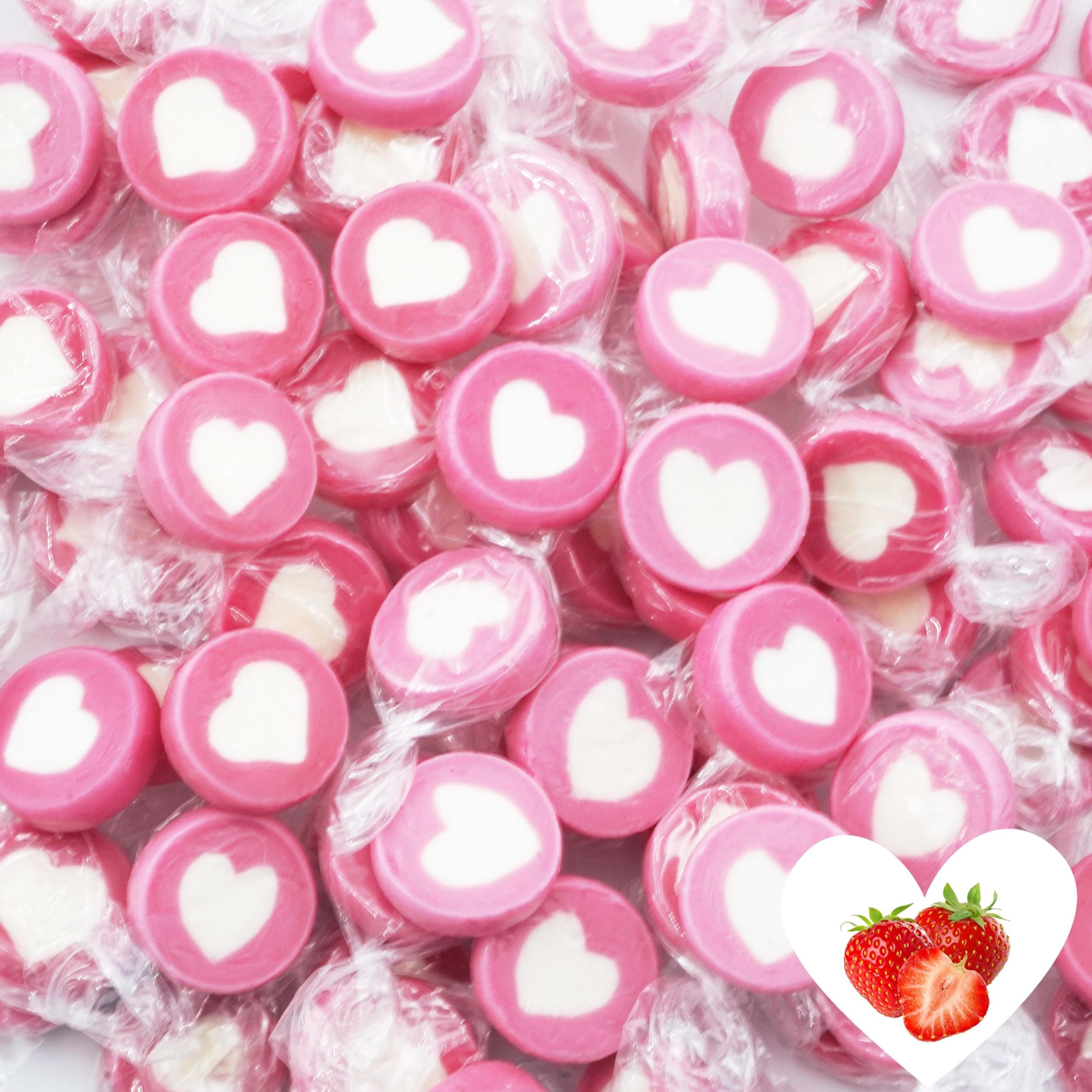 Bonbons mariage de cœur rose-blanc | 500g | 140 pièces dragées cœur | décoration de table mariage baptême anniversaire c