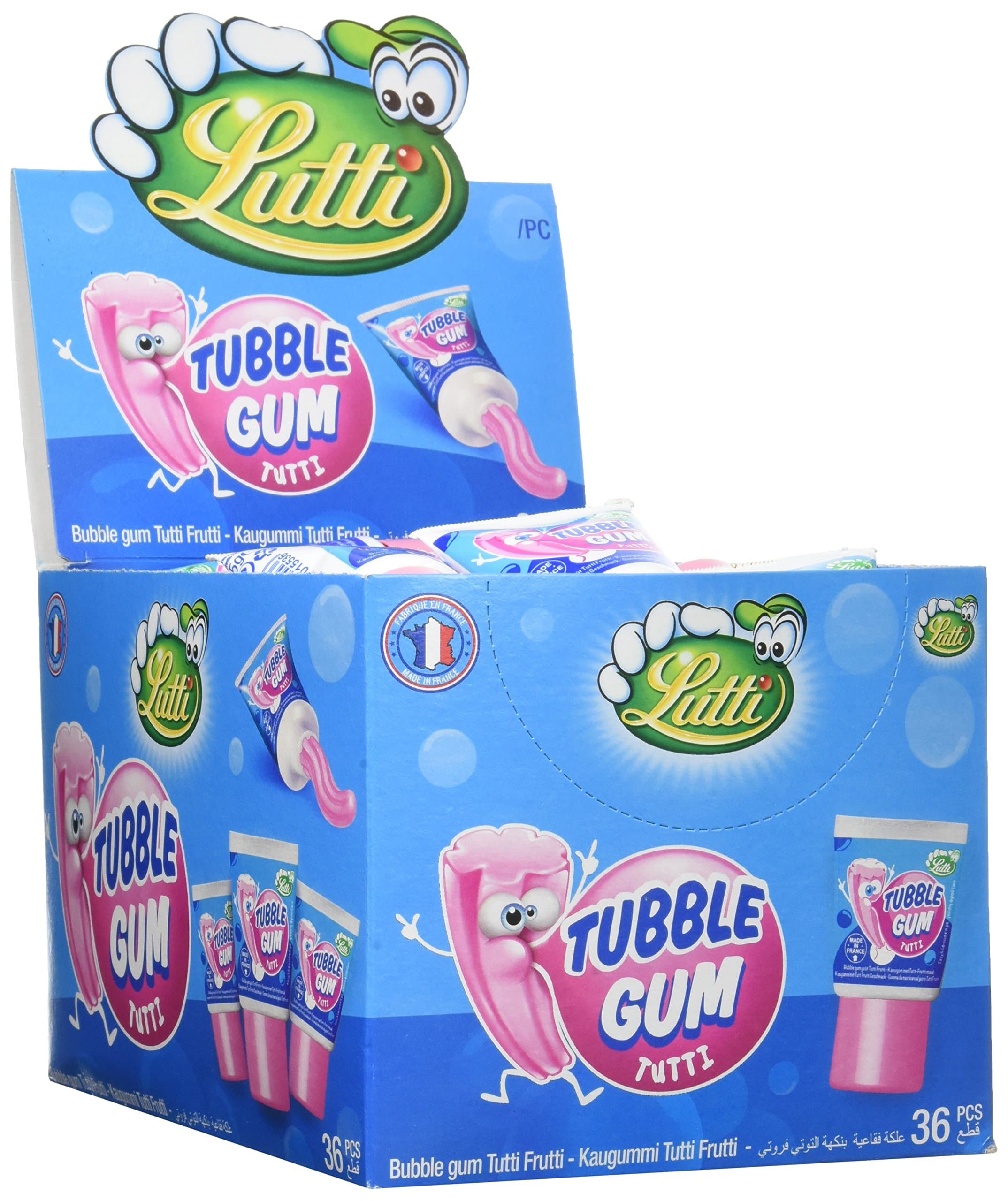 Présentoir LUTTI Tbubble Gum 1,260 kg | Étalagère pour Bonbons | Idéale pour Magasins | Durabilité et Capacité de Charge