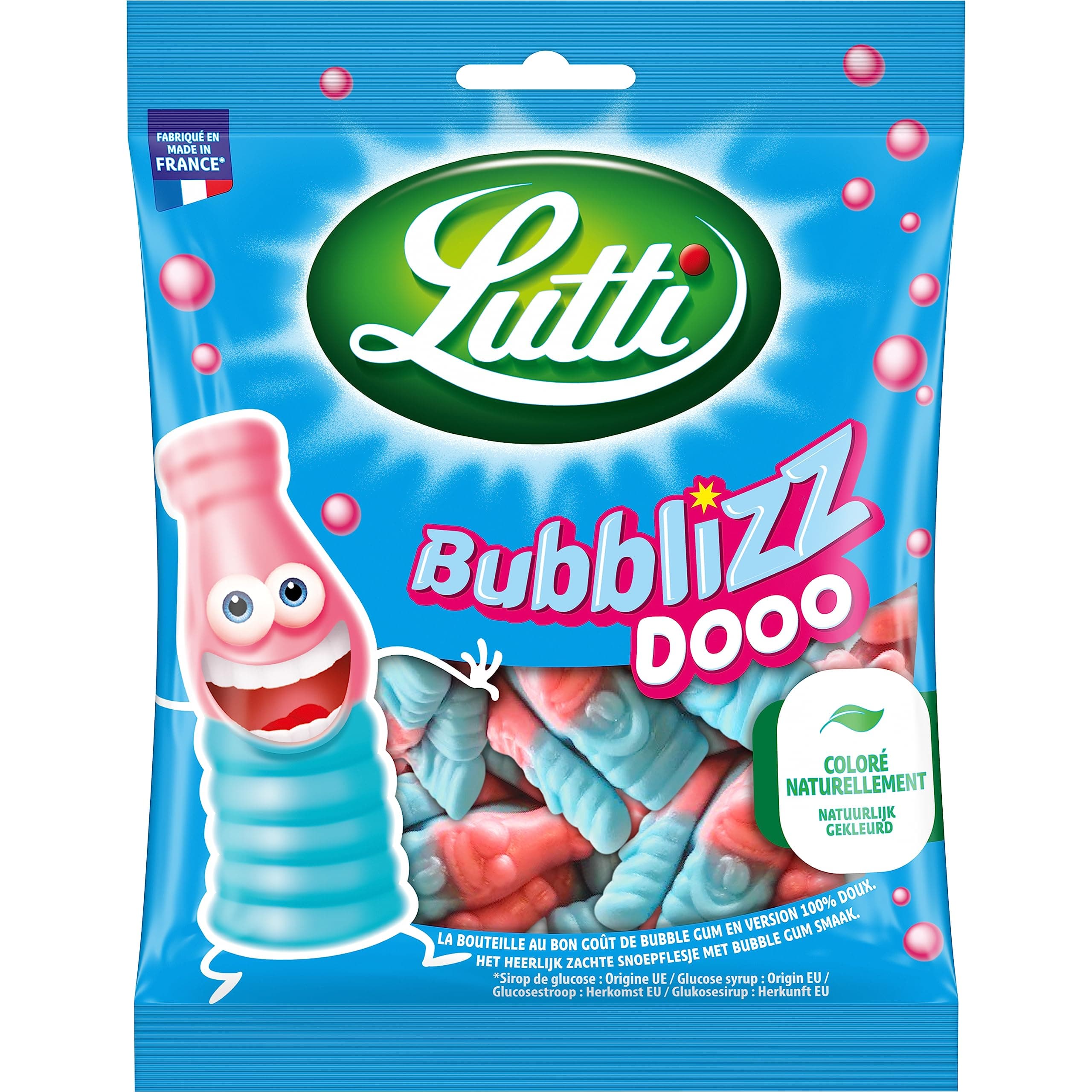 Lutti Bubblizz Dooo 180G – Fun Bubble Mold for Kids, Food-Grade Material, Easy DIY Popcorn/Marshmallow Fluff – 180g