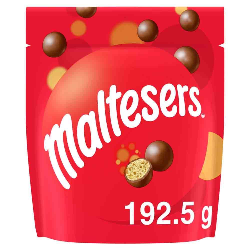 MALTESERS Bonbons Chocolat au Lait Cœur Croquant Rainforest Alliance 192,5g Idéal à Partager