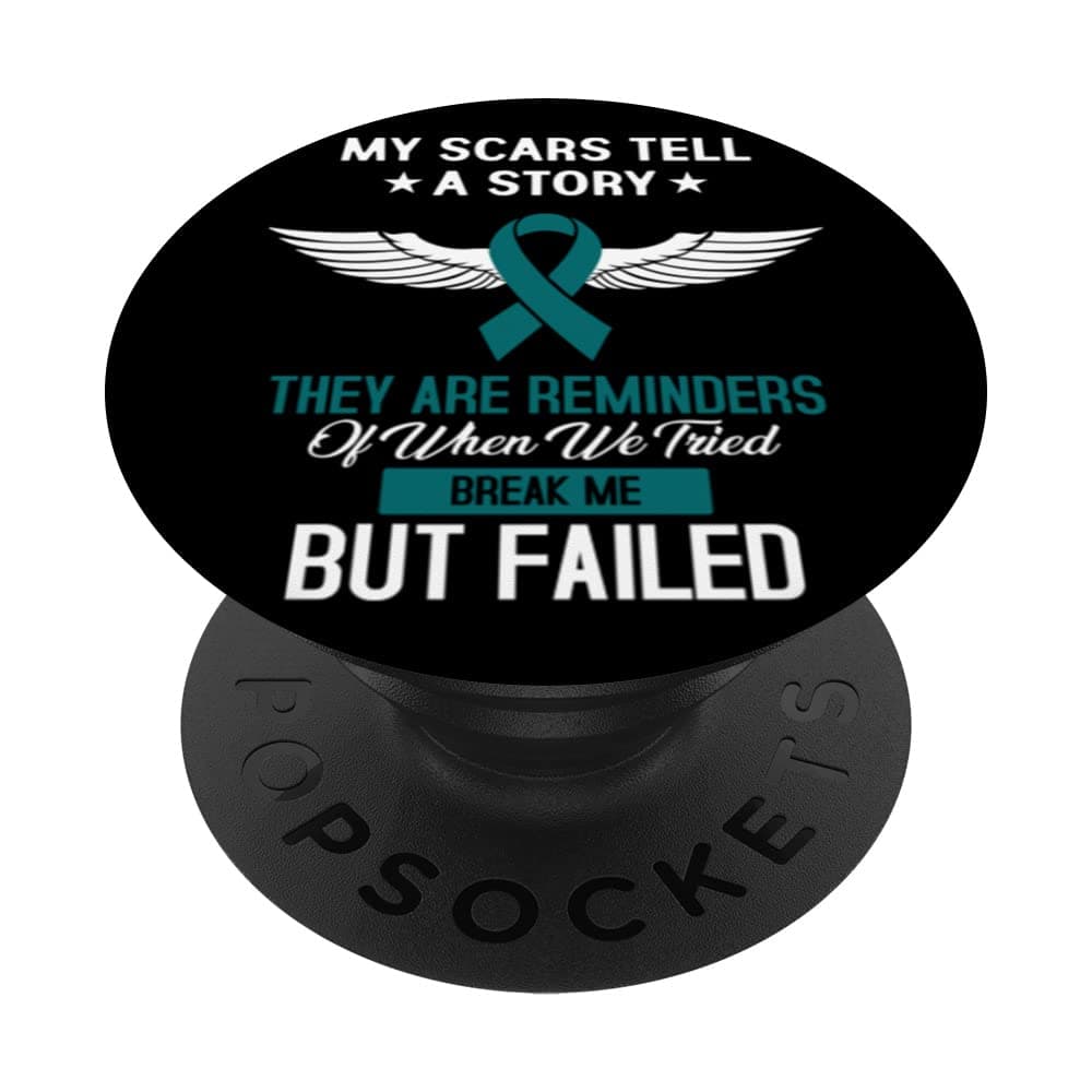 PopSockets PopGrip Interchangeable Col de l'utérus Lutte contre le Cancer pour Femme en Voyage et en Déplacement Anticar
