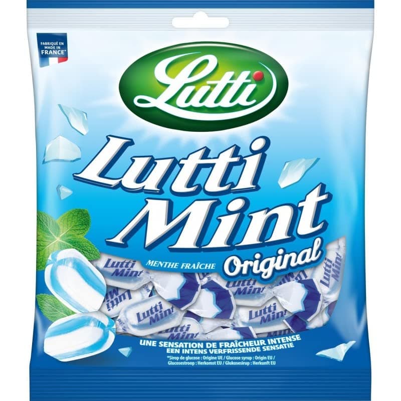 Lutti Luttimint Bonbons Rafraîchissants à la Menthe Intense - Gourmand 250g - Lot de 4 - Rafraîchissants Comparables à d