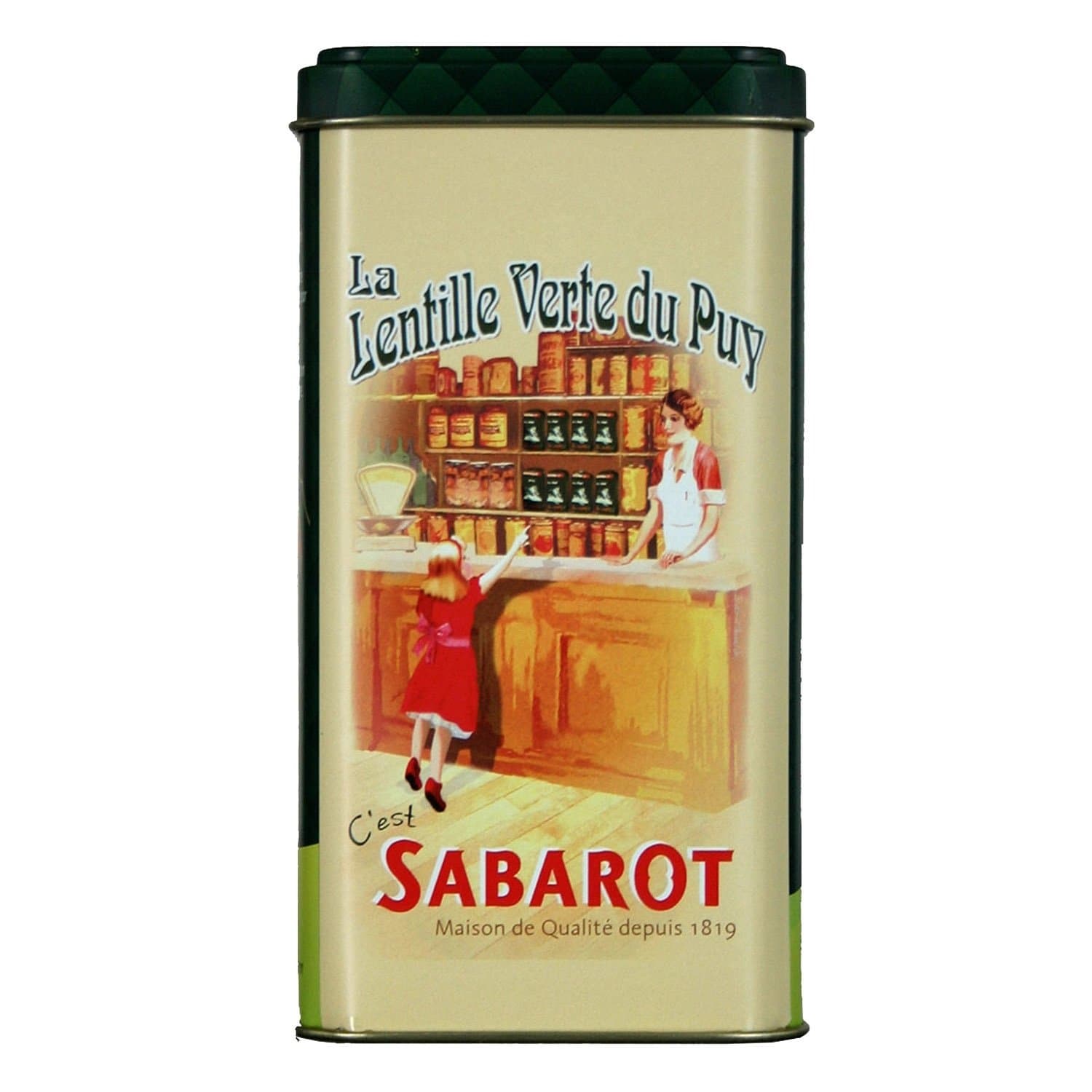Sabarot - Lentilles Vertes du Puy A.O.P. 500g - Produits Bio, Ingrédients Naturels, Idéal pour les Recettes Saines