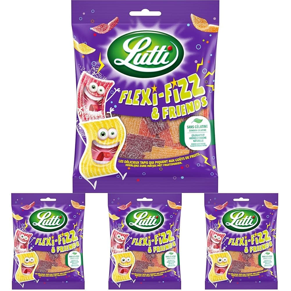 LUTTI Flexi-Fizz & Friends 180g pour enfants en fête à la maison ou à l'école