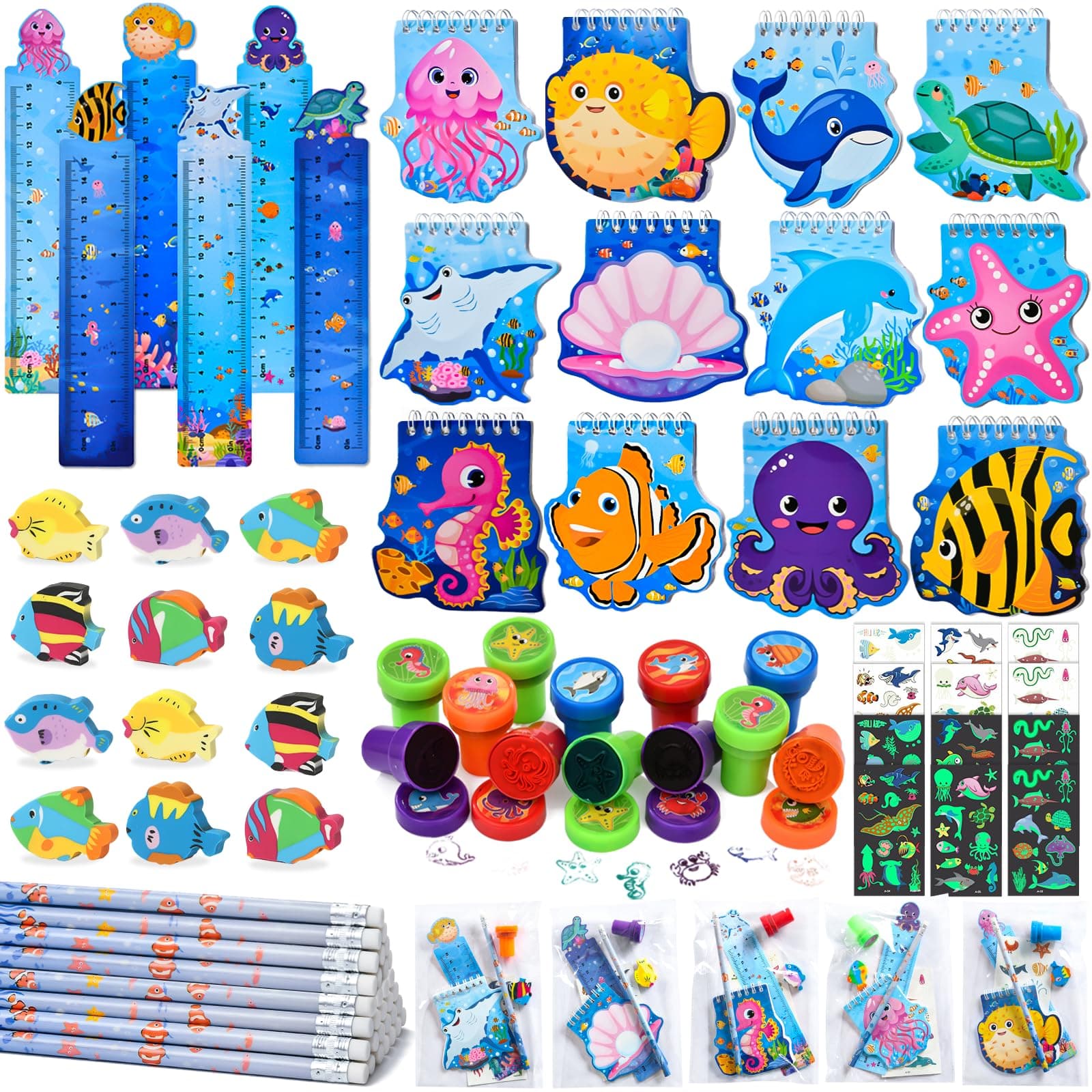 Cadeaux Marins 84PCS Pochettes Animaux pour Femmes et Hommes Anniversaire Fêtes