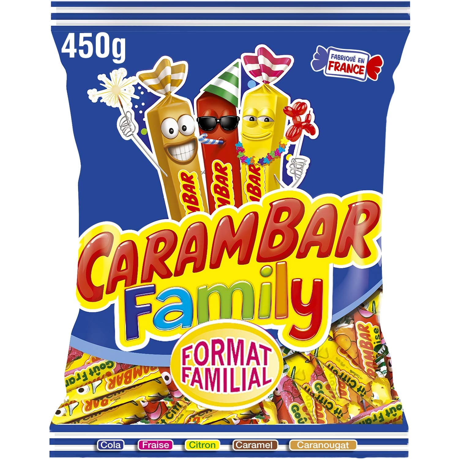 Carambar Carambar Family - Boîte de 450g pour Enfants en Campement