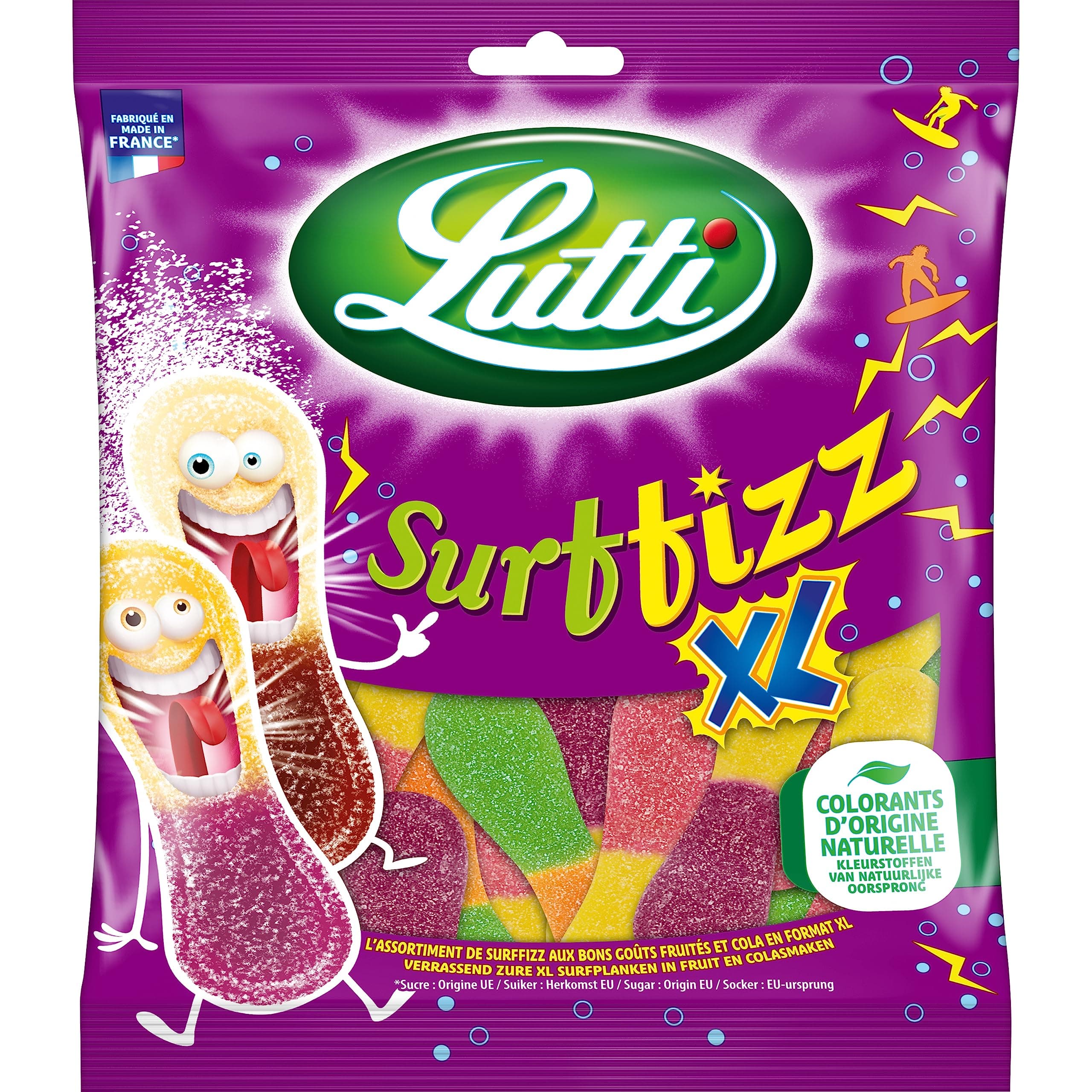 Lutti Surfizz XL 200g - Snack Sain et Pratique, Parfait pour les Chiens et les Chats