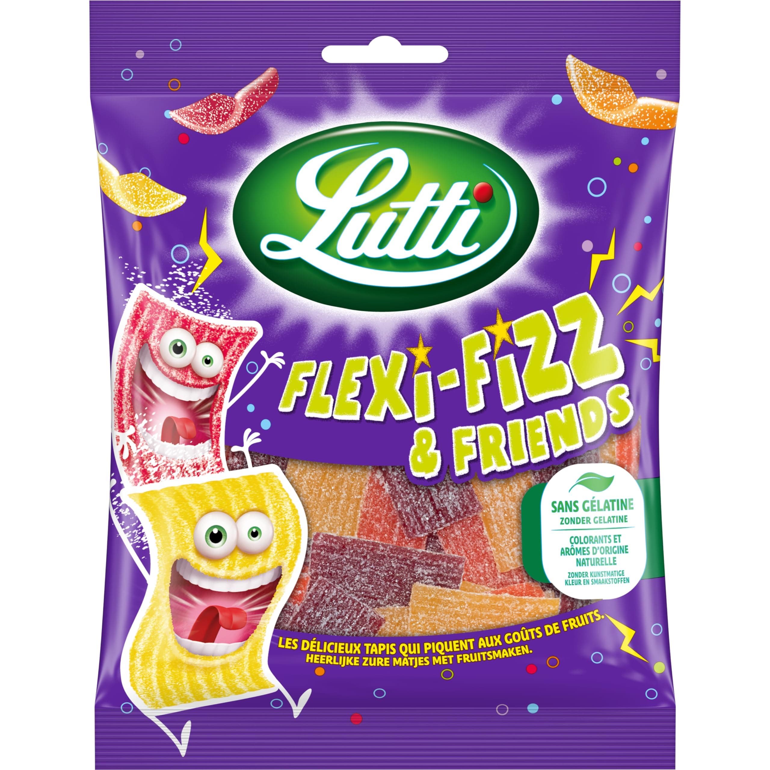 LUTTI Flexi-Fizz & Friends 180g pour enfants en fête à l'école