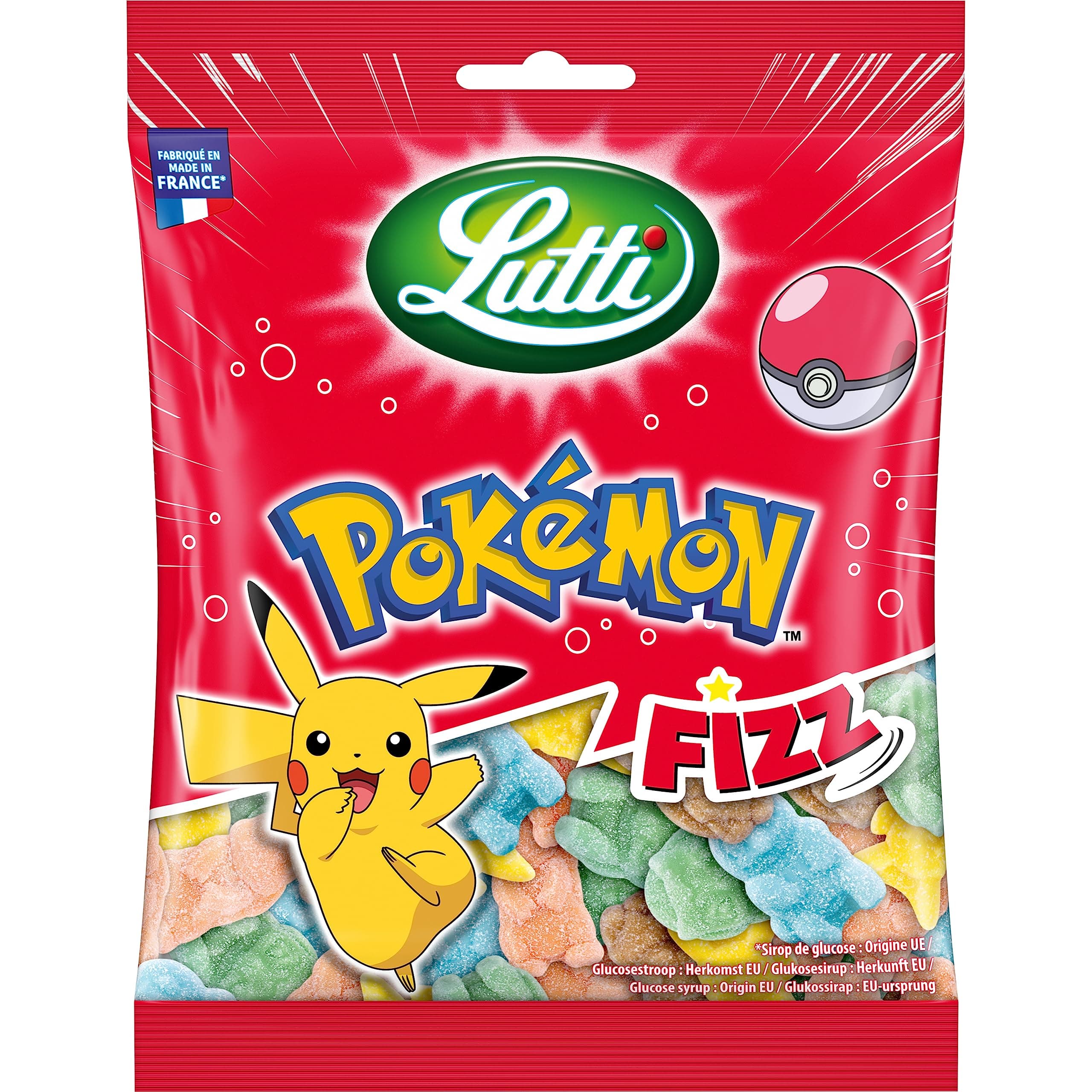 "Lutti Pokémon Fizz 180g - Collection Disney"