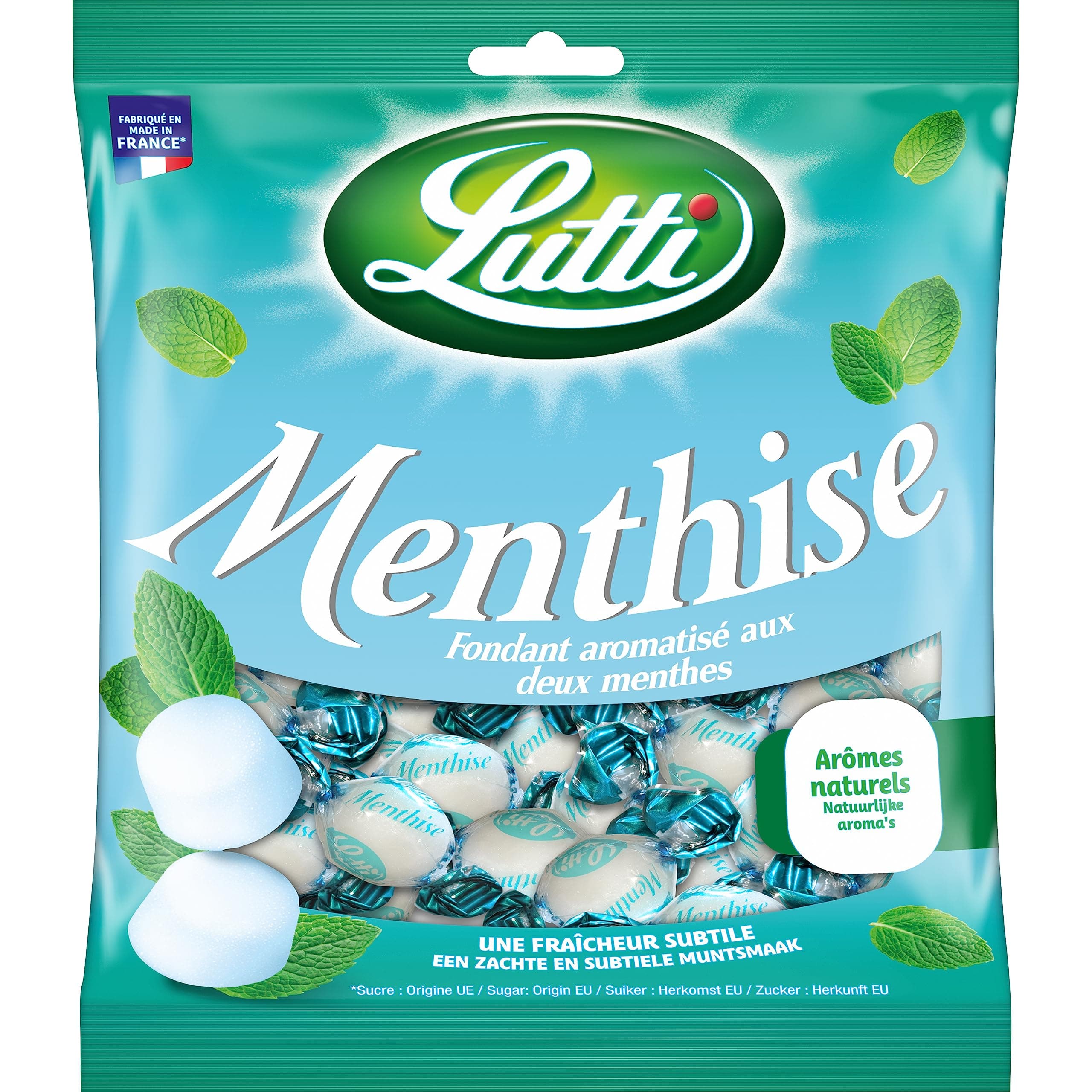 Lutti Menthise 100g - Dentifrice Naturel Doux avec Parfum Menthe, Formule Garantissante pour une Haleine Fraîche et Sain
