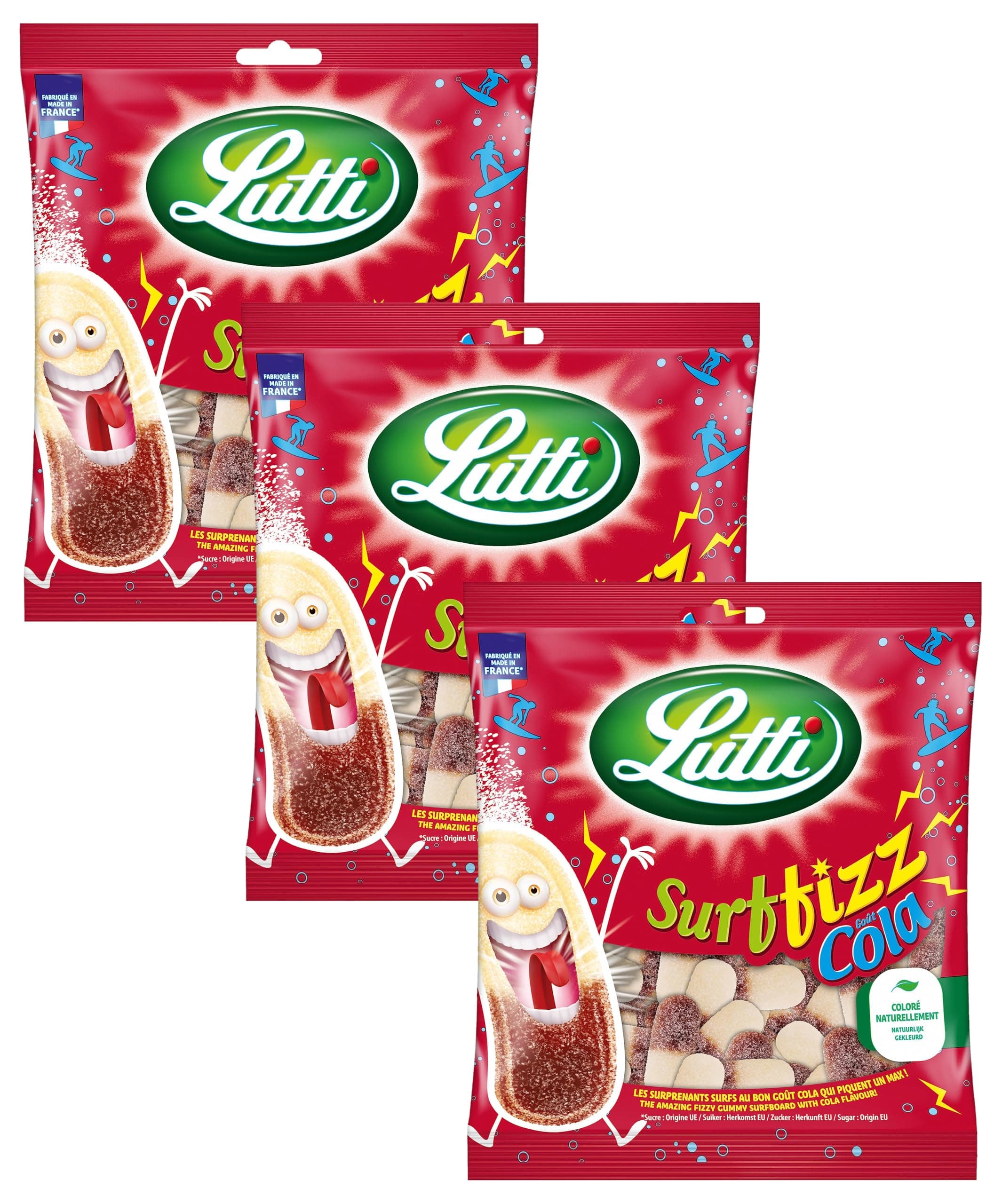 Surfizz Cola 200g (Lot de 3) - Boîte de 3 Bouteilles de Coca-Cola Élégant pour Maison, Bureau ou Voyages